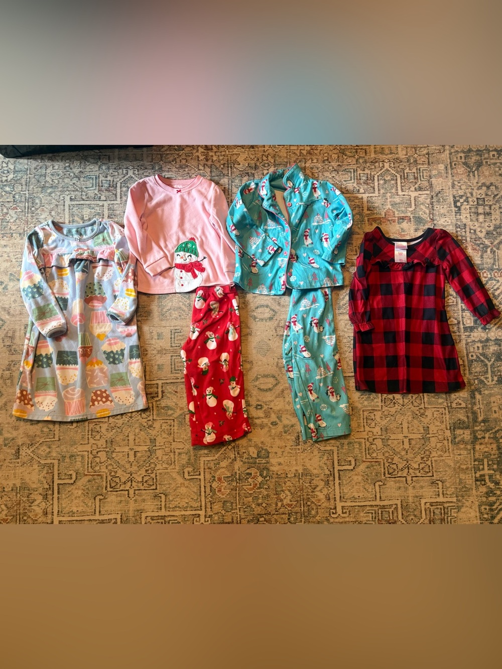 Fleece pajama bundle; girls 2/3